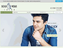 Tablet Screenshot of designworkssalon.com